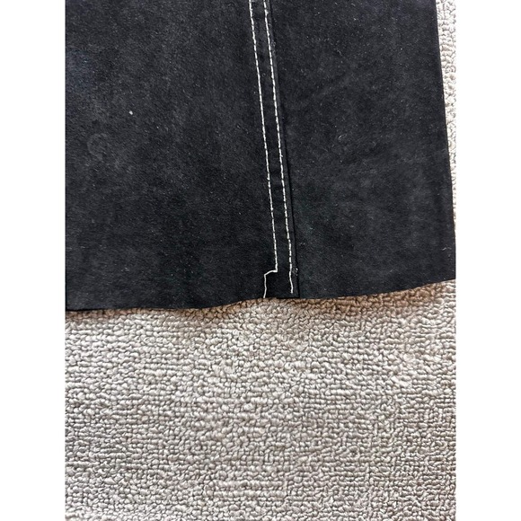 Vintage Wilsons Leather Maxima Pants Women 2 Black Suede Stitching Western Y2K - Picture 9 of 14